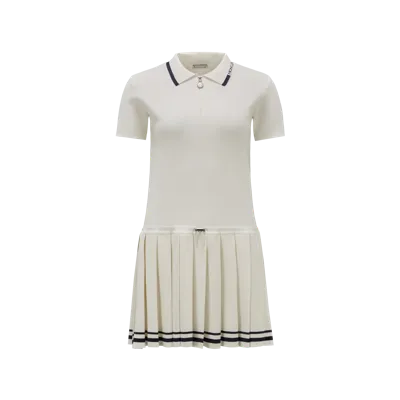 Moncler Collection Polo Dress White