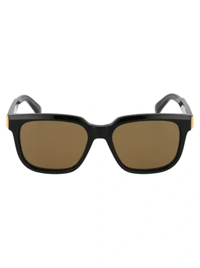 Dunhill Sunglasses In 001 Black Black Brown