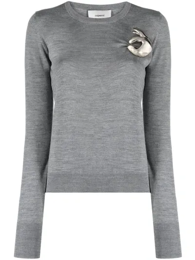 Coperni Emoji Sweater In Grey Grey