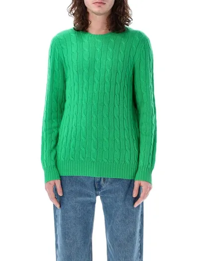 Polo Ralph Lauren Cable-knit Jumper In Green