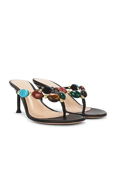 Gianvito Rossi Flip Flop Heel Sandal In Black