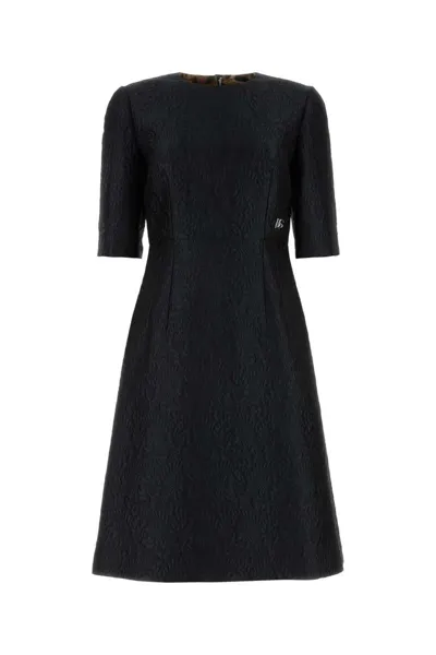 Dolce & Gabbana Black Jacquard Dress