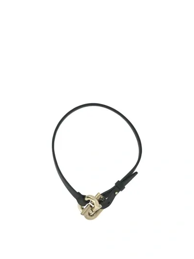 Ferragamo Women's "new Gancini" Bracelet In Black