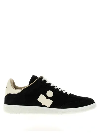 Marant Suede Logo Snea Sneakers Multicolor In Black