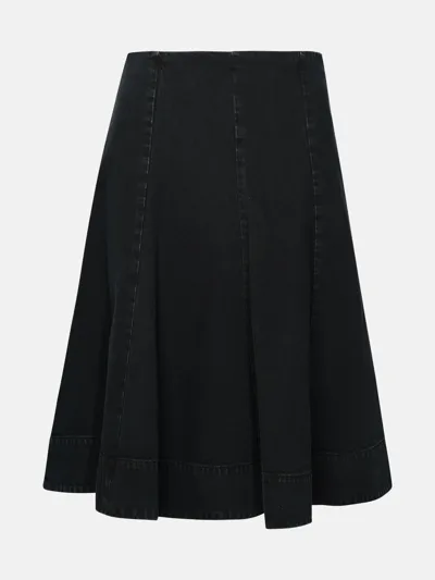 Khaite Lennox Cotton Midi Skirt In Prescott