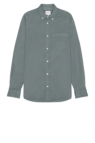 Norse Projects Anton Light Twill Shirt In Light Stone Blue