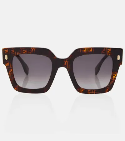 Fendi Roma Square Sunglasses In Brown