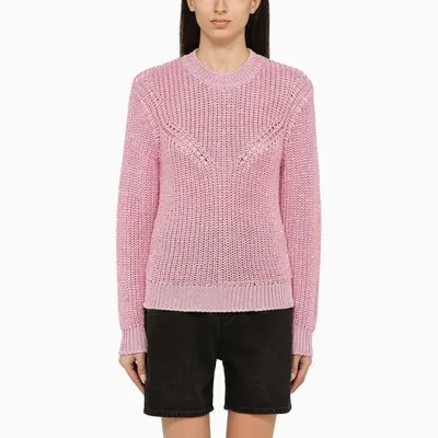 Isabel Marant Chunky Ribbed-knit Jumper In Pink