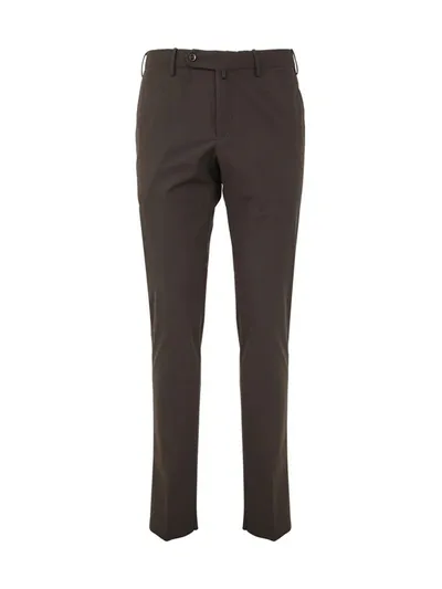 Pt01 Man Slim Trousers Clothing In Brown