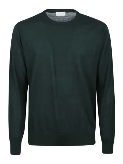 Ballantyne Round Neck Pullover In Green