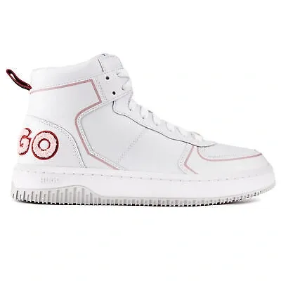 Pre-owned Hugo Boss Hugo Damen Kilian Hito Hi-top Sneaker Weiãÿ