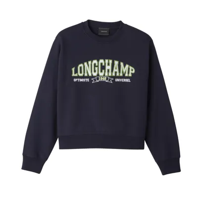 Longchamp Sweatshirt In Navy