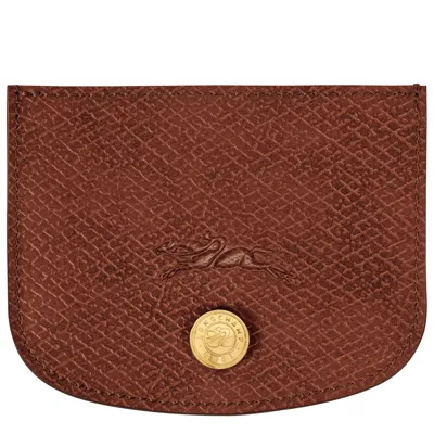 Longchamp Porte-cartes Épure In Brown