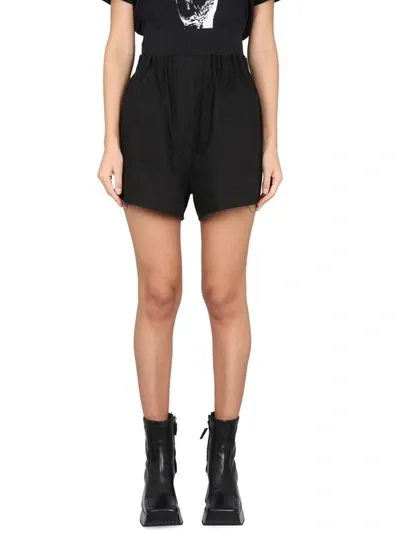 Raf Simons Denim Bermuda Shorts In Black