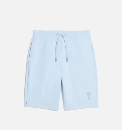 Ami Alexandre Mattiussi Embroidered-logo Track Shorts In Blue