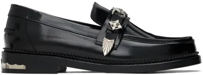 Toga Virilis Black Polished Loafers