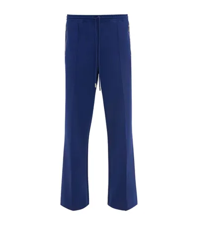 Jw Anderson Drawstring Track Pants In Blue