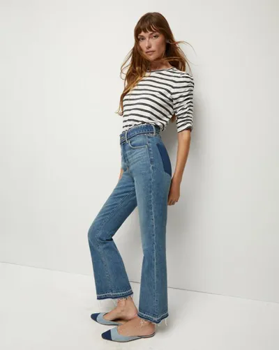 Veronica Beard Carson High-rise Flared Jeans In Blue