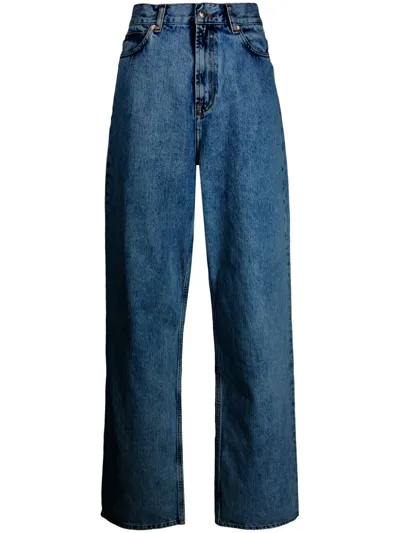 Wardrobe.nyc Blue Wide-leg Jeans