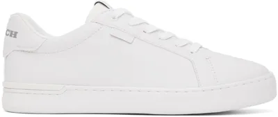 Coach White Lowline Low Top Sneakers