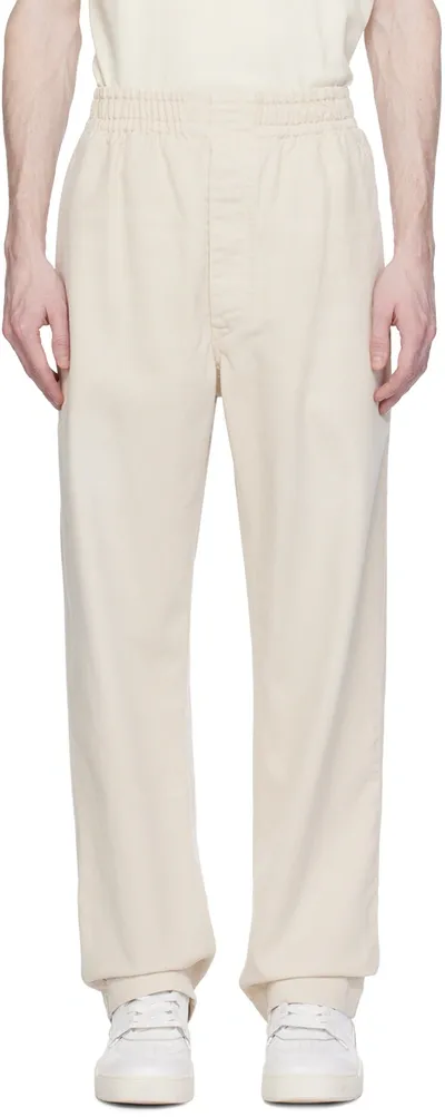 Isabel Marant Cotton Tapered-trousers In Powder