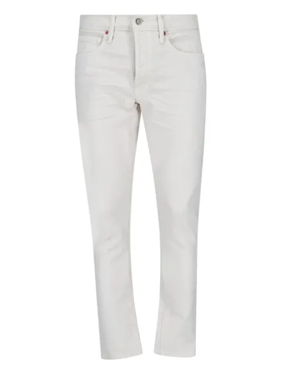 Tom Ford Slim Jeans In White