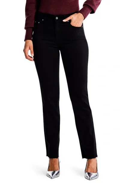 Nic + Zoe Ankle Straight Leg Jeans In Black Denim