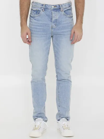 Purple Brand Subtle Dirty Jeans In Blue