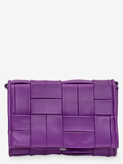 Themoirè Feronia Interwoven Crossbody Bag In Purple