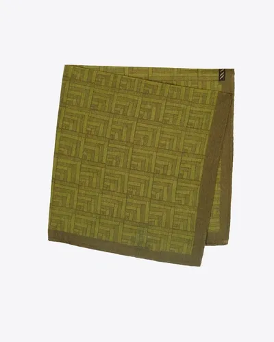 Billy Reid, Inc Chevron Pocket Square In Green