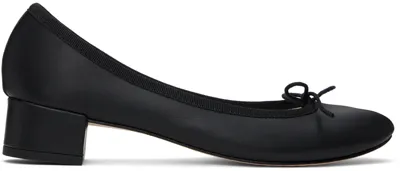 Repetto Black Camille Heels In 410 Noir