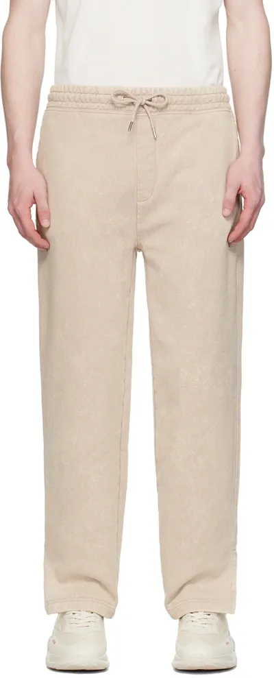 Hugo Beige Faded Sweatpants In Medium Beige 267