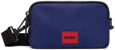 Hugo Blue Ethon 2.0 Bag In Medium Blue 420