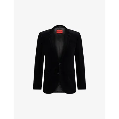 Hugo Arti Velvet Extra Slim Fit Blazer In Black