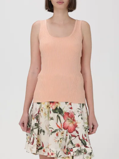 Zimmermann Ribbed-knit Tank In Nude