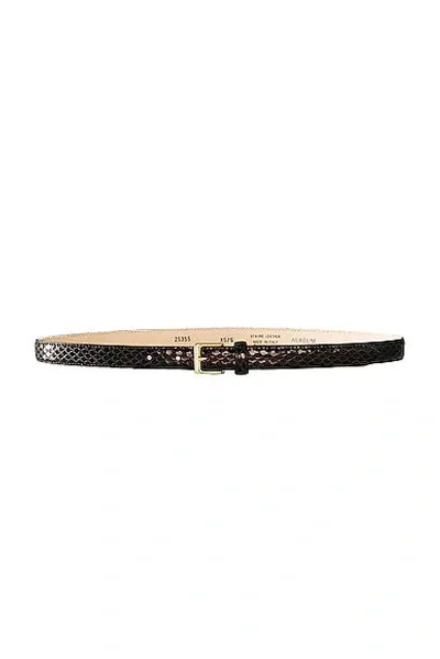 Aureum Black Snake Embossed Belt