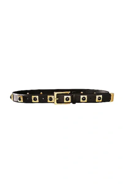 Aureum Black Studded Belt