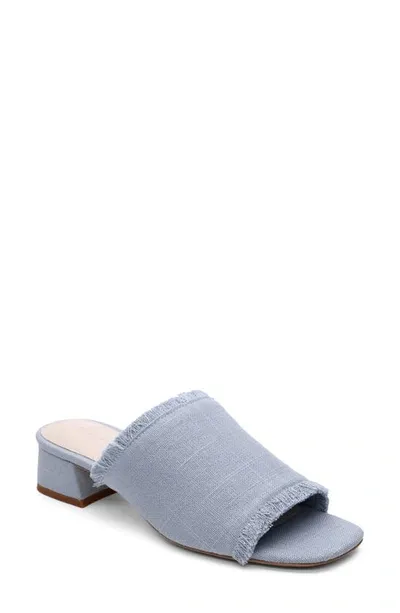 Sanctuary Refresh Fringed Slide Sandal In Blue Bliss