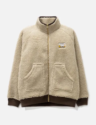 Human Made Boa Fleece Jacket In Beige