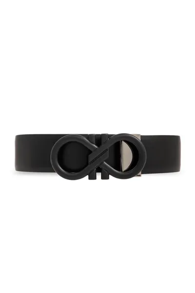 Ferragamo Salvatore  Gancini Buckle Reversible Belt In Multi