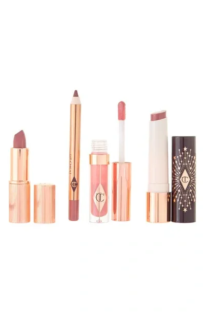 Charlotte Tilbury Pillow Talk Lip Wardrobe Set In White