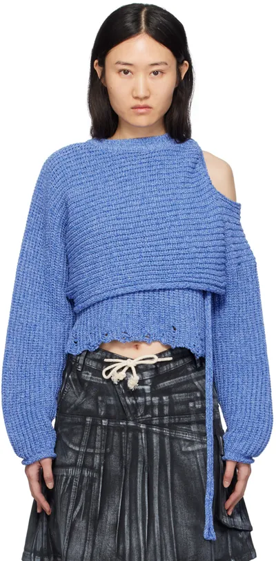 Ottolinger Blue Deconstructed Sweater