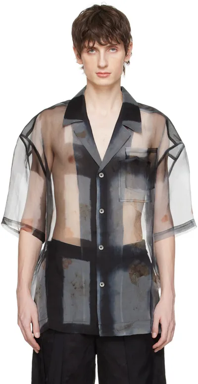 Feng Chen Wang Black Plant-dyed Shirt