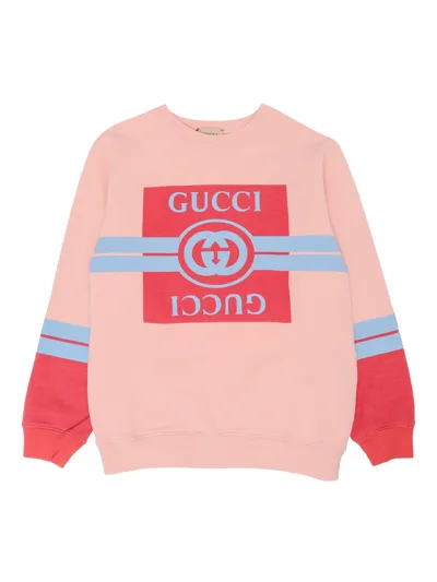 Gucci Gg Sweatshirt In Pink