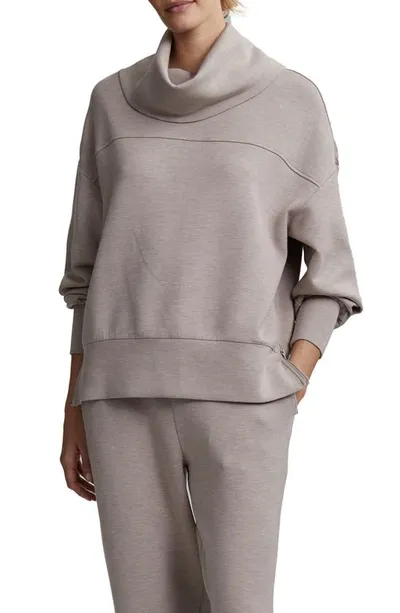 Varley Priya Longline Sweat In Brown