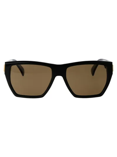 Dunhill Sunglasses In 001 Black Black Brown