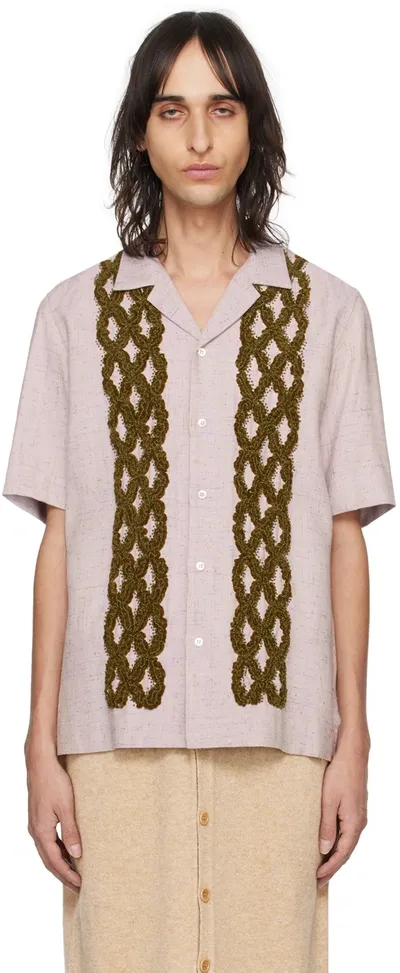 Dries Van Noten Purple Detail Shirt