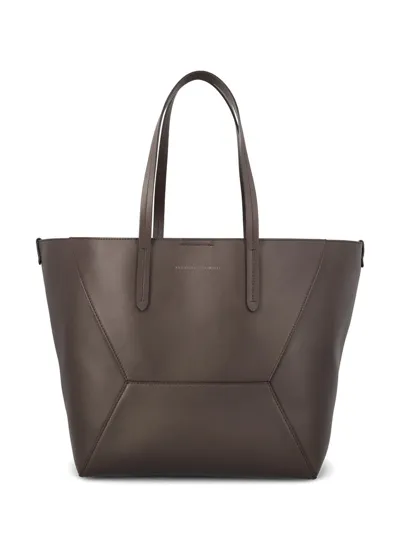 Brunello Cucinelli Monili Shopping Bag In Brown