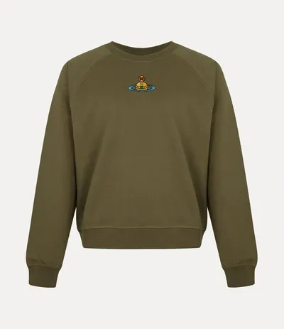 Vivienne Westwood Raglan Sweatshirt In Olive