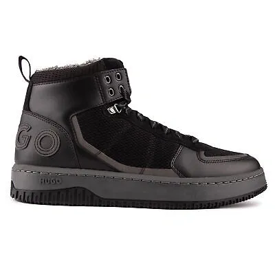 Pre-owned Hugo Boss Hugo Herren Kilian Hito Hi-top Sneaker Schwarz